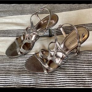 Dark silver heels